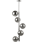 Pendant lamps spheres - Zuma Line Luna Pendant Lamp 5661 black - product 1