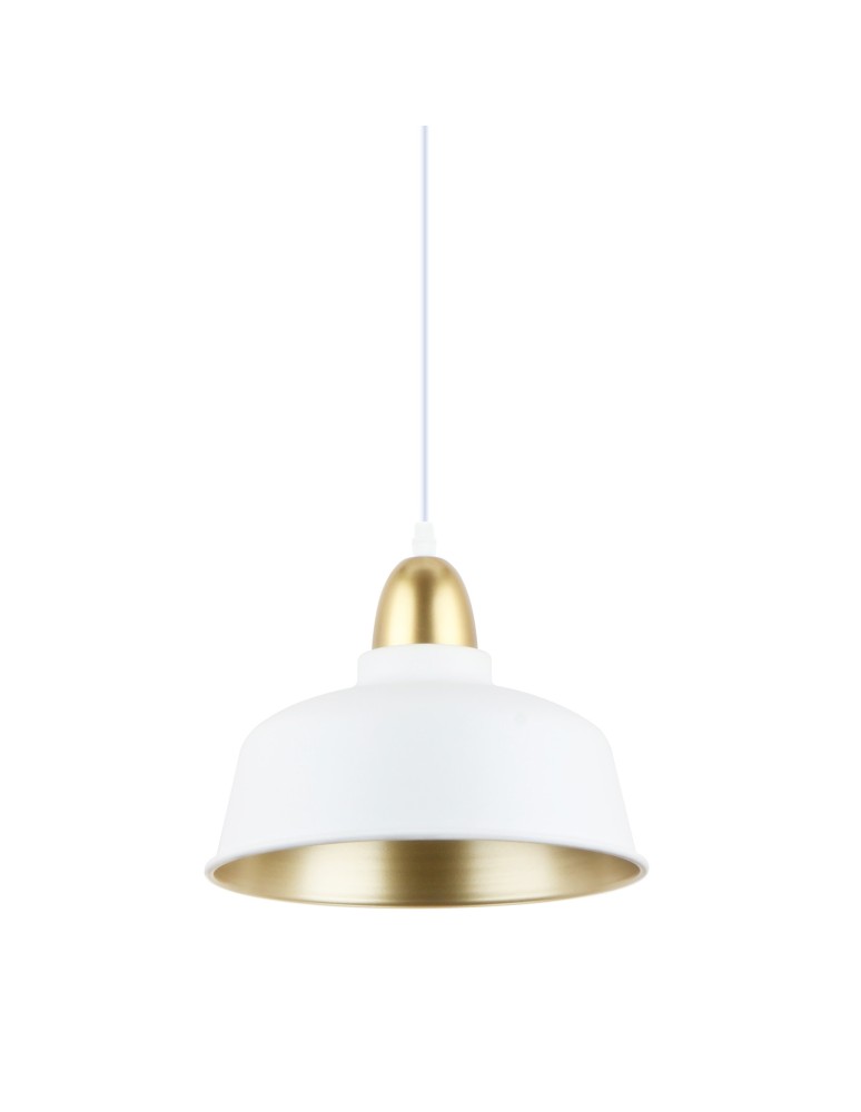 Industrial pendant lamps - Zuma Line Mensa Pendant Lamp A8063-WH White Matte - product kolory-swiatla.pl 1