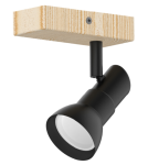 Adjustable wall lamps - Zuma Line Triest Wall lamp JP01A-SP01-BWD.344 matte black - product 1