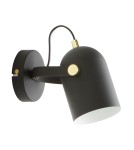 Adjustable wall lamps - Zuma Line Aries Wall lamp A6005-1 matte black - product 1