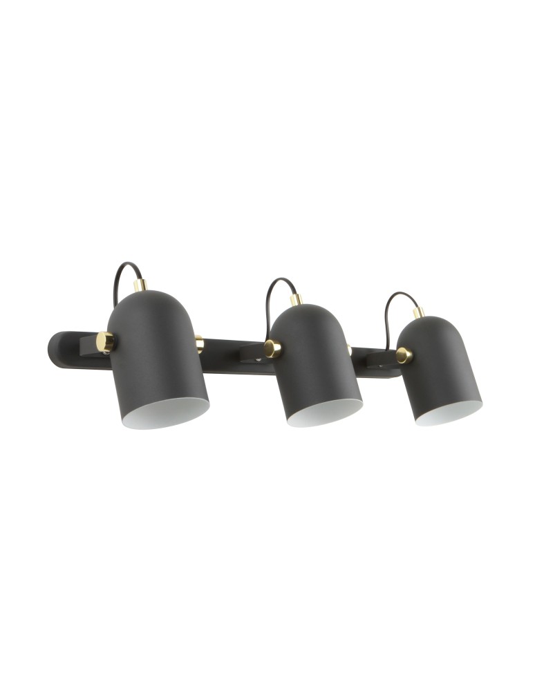 Triple wall lamps - Zuma Line Aries Wall lamp A6005-3A matte black - product kolory-swiatla.pl 1