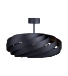 Modern ceiling lamps - Zuma Line VENTO 60 cm black/black ceiling lamp - product 1