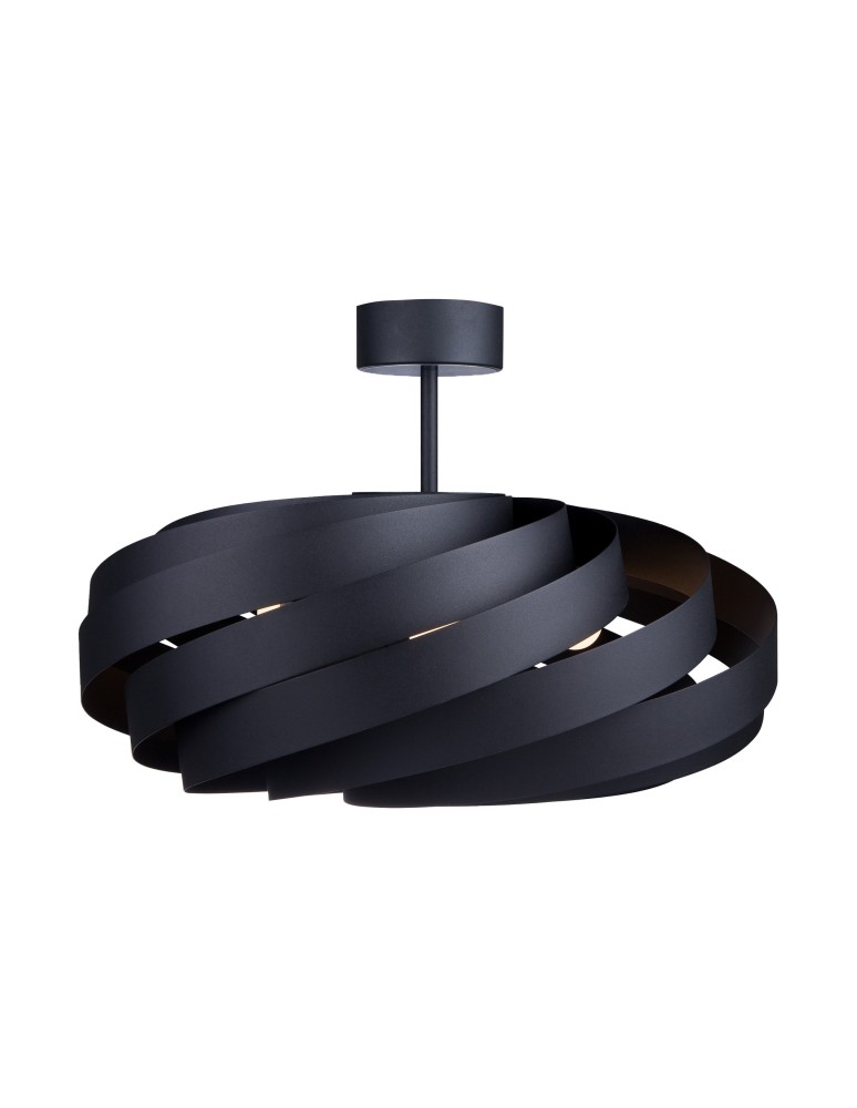 Modern ceiling lamps - Zuma Line VENTO 60 cm black/black ceiling lamp - product kolory-swiatla.pl 1