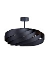 Zuma Line Lampa sufitowa VENTO 60 cm czarna/black