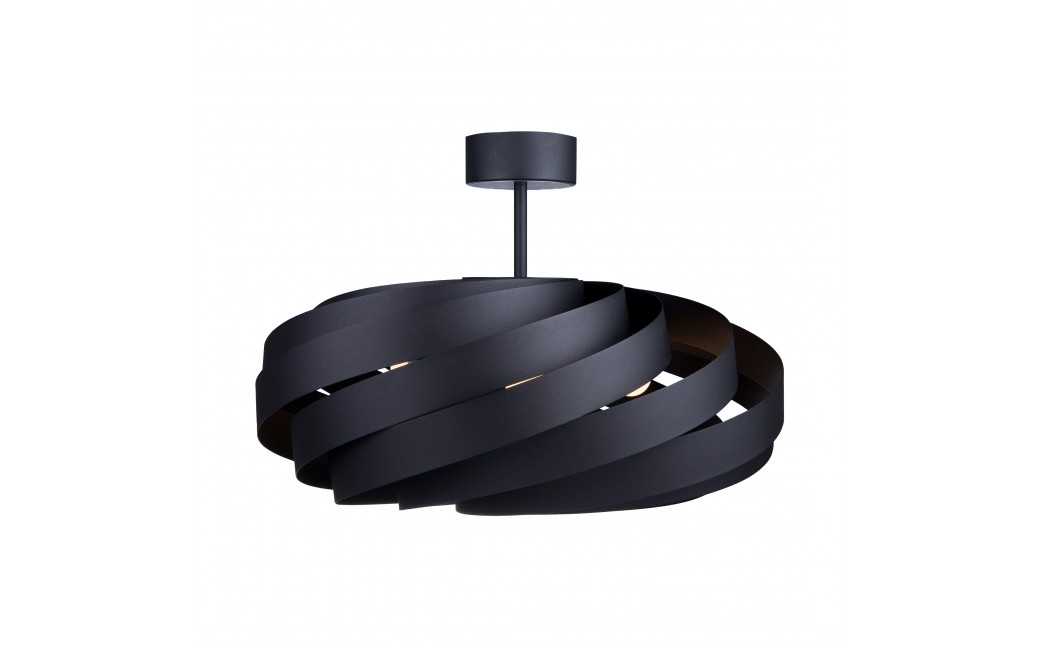 Zuma Line Lampa sufitowa VENTO 60 cm czarna/black