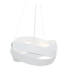 Modern pendant lamps - Zuma Line TORNADO 50 cm white/white 1117 pendant lamp - product 2