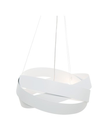 Zuma Line Lampa wisząca TORNADO 50 cm biała/white 1117 - produkt 2