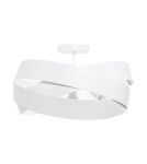White ceiling lamps - Zuma Line TORNADO 50 cm white/white ceiling lamp - product 1