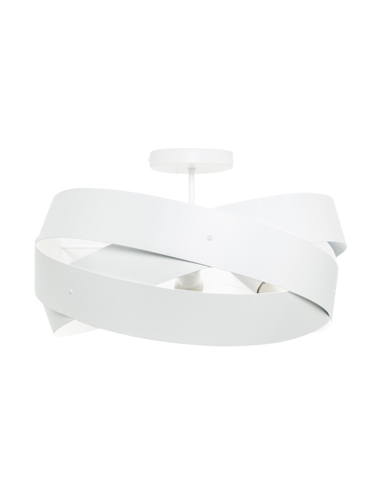 White ceiling lamps - Zuma Line TORNADO 50 cm white/white ceiling lamp - product kolory-swiatla.pl 1