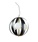 Pendant lamps spheres - Zuma Line NELA 40 cm black-gold /black-gold pendant lamp - product 1