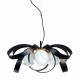 Zuma Line Lampa wisząca NELA FLAT 65 cm czarno-złota /black-gold