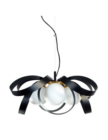 Zuma Line NELA FLAT 65 cm black-gold /black-gold pendant lamp