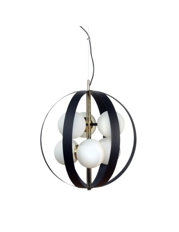 Zuma Line NELA 50 cm pendant lamp black-gold /black-gold
