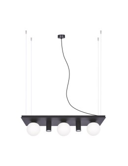 Zuma Line PLANT SHELF lampa wisząca czarna/black