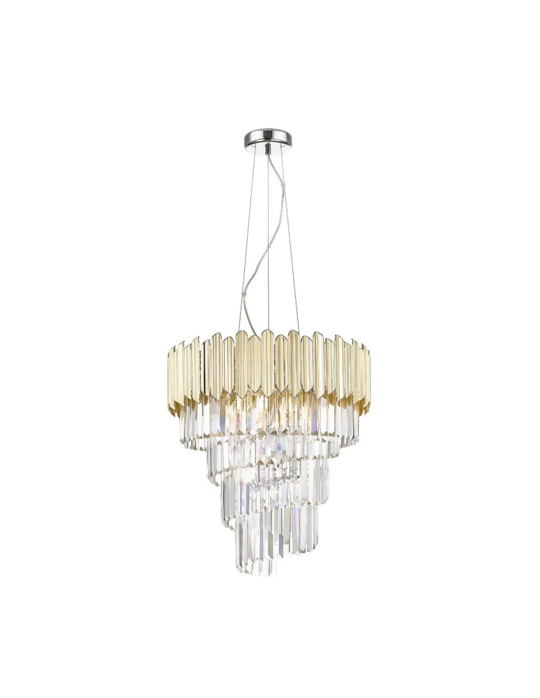 Glamour pendant lamps - Zuma Line Gladius pendant lamp P0535-06C-F4J7 gold. - product kolory-swiatla.pl 2