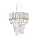 Glamour pendant lamps - Zuma Line Gladius pendant lamp P0535-06C-F4AC chrome - product 1