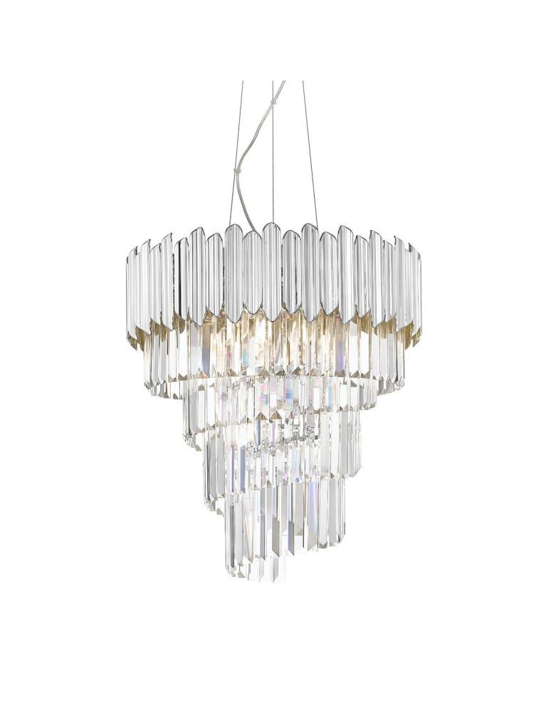 Glamour pendant lamps - Zuma Line Gladius pendant lamp P0535-06C-F4AC chrome - product kolory-swiatla.pl 1