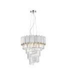 Glamour pendant lamps - Zuma Line Gladius pendant lamp P0535-06C-F4AC chrome - product 2