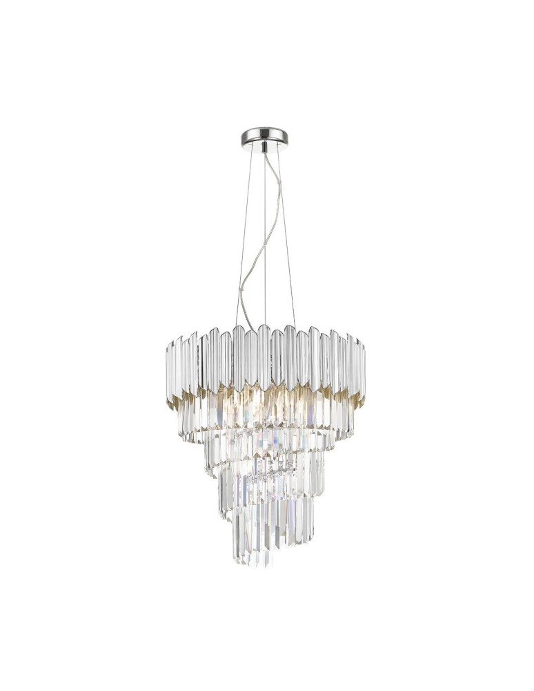 Glamour pendant lamps - Zuma Line Gladius pendant lamp P0535-06C-F4AC chrome - product kolory-swiatla.pl 2