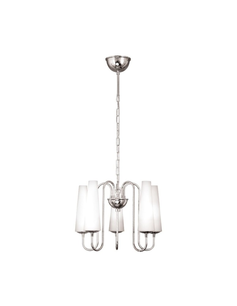 Chrome chandeliers - Zuma Line MAGNUM 5 chrome pendant lamp - product kolory-swiatla.pl 2