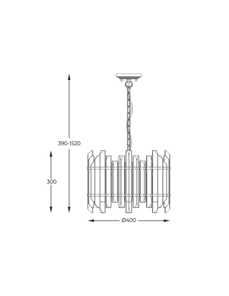 Glamour chandeliers - Zuma Line Alexandria Pendant Lamp P0556-06D-V7V7 gold. - product kolory-swiatla.pl 3