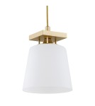 Single pendant lamps - Argon ARDEN 1 fl. pendant lamp 1x15W (max) opal matt gold 8261 - product 3