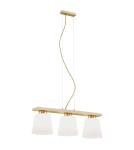 Triple pendant lamps - Argon ARDEN 3 fl. pendant lamp 3x15W (max) opal matt gold 6250 - product 1