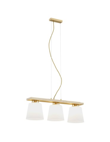 Argon ARDEN 3 fl. pendant lamp 3x15W (max) opal matt gold 6250