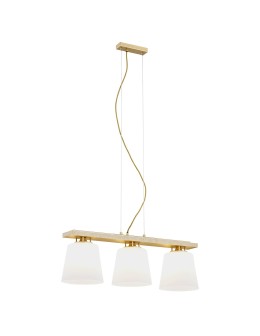 Argon ARDEN lampa wisząca 3 pł. 3x15W (max) opal mat złoty 6250