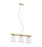 Triple pendant lamps - Argon ARDEN 3 fl. pendant lamp 3x15W (max) opal matt gold 6250 - product 2