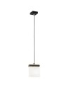 Argon CANOA 1-fl. pendant lamp 1x15W (max) opal mat black 8276