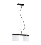 Double pendant lamps - Argon CANOA 2 fl. pendant lamp 2x15W (max) opal mat black 7164 - product 2