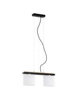 Argon CANOA lampa wisząca 2 pł. 2x15W (max) opal mat czarny 7164 - produkt 2
