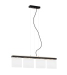 4 point pendant lamps - Argon CANOA 4 fl. pendant lamp 4x15W (max) opal mat black 1814 - product 1