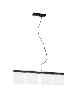 Argon CANOA lampa wisząca 4 pł. 4x15W (max) opal mat czarny 1814
