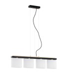 4 point pendant lamps - Argon CANOA 4 fl. pendant lamp 4x15W (max) opal mat black 1814 - product 2