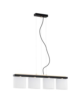 Argon CANOA lampa wisząca 4 pł. 4x15W (max) opal mat czarny 1814 - produkt 2
