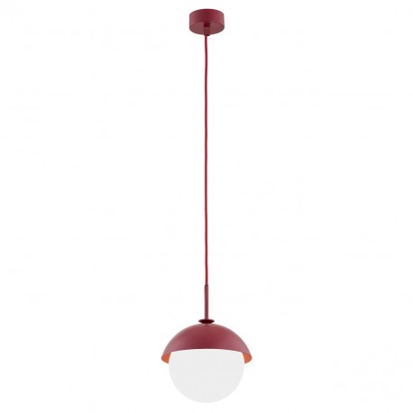 Argon CAPPELLO lampa wisząca 1 pł. 1x15W (max) opal mat czerwony 8296
