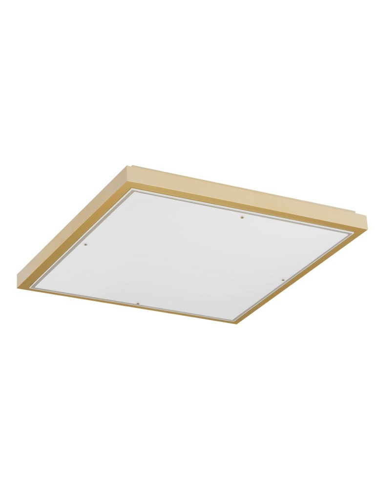 Square plafonds - Argon CARLSON plafond 4 fl. 4x15W (max) opal matt gold 1816 - product kolory-swiatla.pl 2