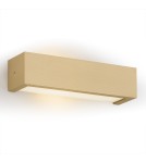 Gold wall lamps - Argon CASERTA wall lamp 1 pł., horizontal stripe 1x15W (max) opal matt gold 8250 - product 1