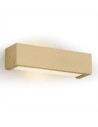 Argon CASERTA wall lamp 1 pł., horizontal stripe 1x15W (max) opal matt gold 8250