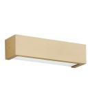 Gold wall lamps - Argon CASERTA 2 fl. wall lamp, horizontal stripe 2x15W (max) opal matt gold 7168 - product 2