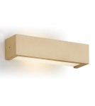 Gold wall lamps - Argon CASERTA wall lamp 1 pł., stripe vertical 1x15W (max) opal matt gold 8252 - product 1
