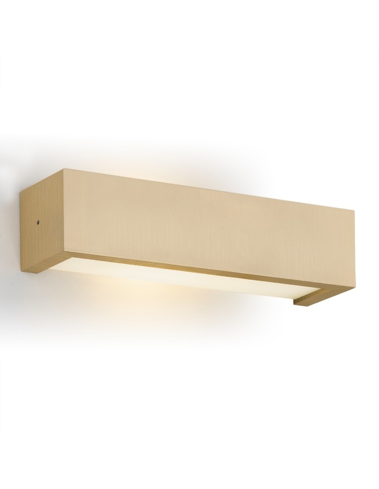 Gold wall lamps - Argon CASERTA wall lamp 1 pł., stripe vertical 1x15W (max) opal matt gold 8252 - product kolory-swiatla.pl 1