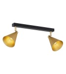 Spotlight ceiling lamps - Argon LUCINDA 2 fl. plafond 2x7W (max) gold black 7149 - product 1