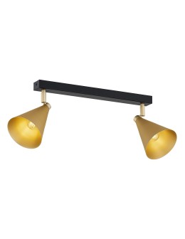 Argon LUCINDA plafon 2 pł. 2x7W (max) złoty czarny 7149