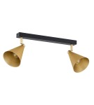 Spotlight ceiling lamps - Argon LUCINDA 2 fl. plafond 2x7W (max) gold black 7149 - product 2