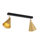Spotlight ceiling lamps - Argon LUCINDA 2 fl. plafond 2x7W (max) gold black 7149 - product 3