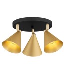 Spotlight ceiling lamps - Argon LUCINDA plafond 3 fl. 3x7W (max) gold black 6246 - product 1