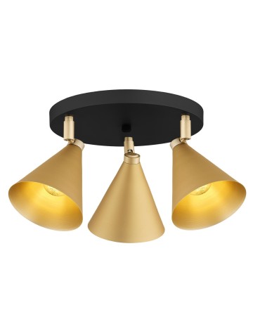 Argon LUCINDA plafond 3 fl. 3x7W (max) gold black 6246